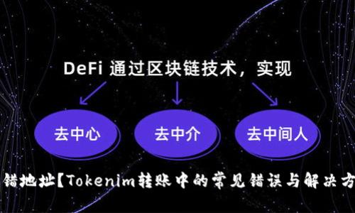 转错地址？Tokenim转账中的常见错误与解决方案