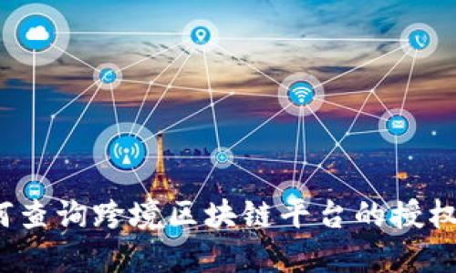 如何查询跨境区块链平台的授权码？