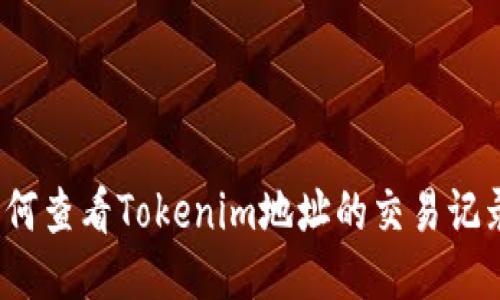 如何查看Tokenim地址的交易记录？